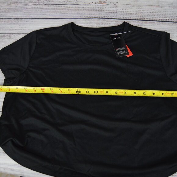 Baleaf Womens Cropped Running Workout Top Shirt Sz Large Short Sleeve Black NWT - Picture 11 of 16